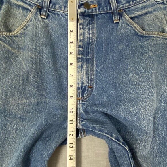 Rustler Jeans Regular Fit Straight Leg Mens 36 X 32 100% Cotton Blue Jeans - Picture 9 of 11